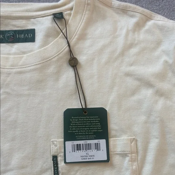 Duck Head Men's Beige Short Sleeve Tee - Picture 3 of 4